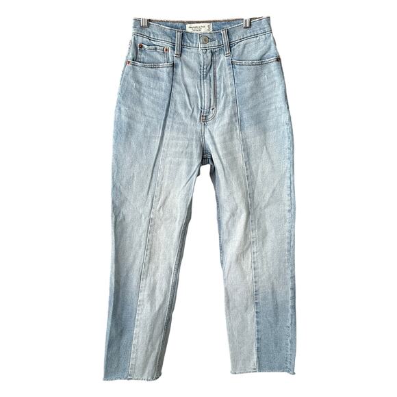 Abercrombie & Fitch Curve Love Ankle Straight Ultra High Rise 27 /4 - Picture 1 of 6